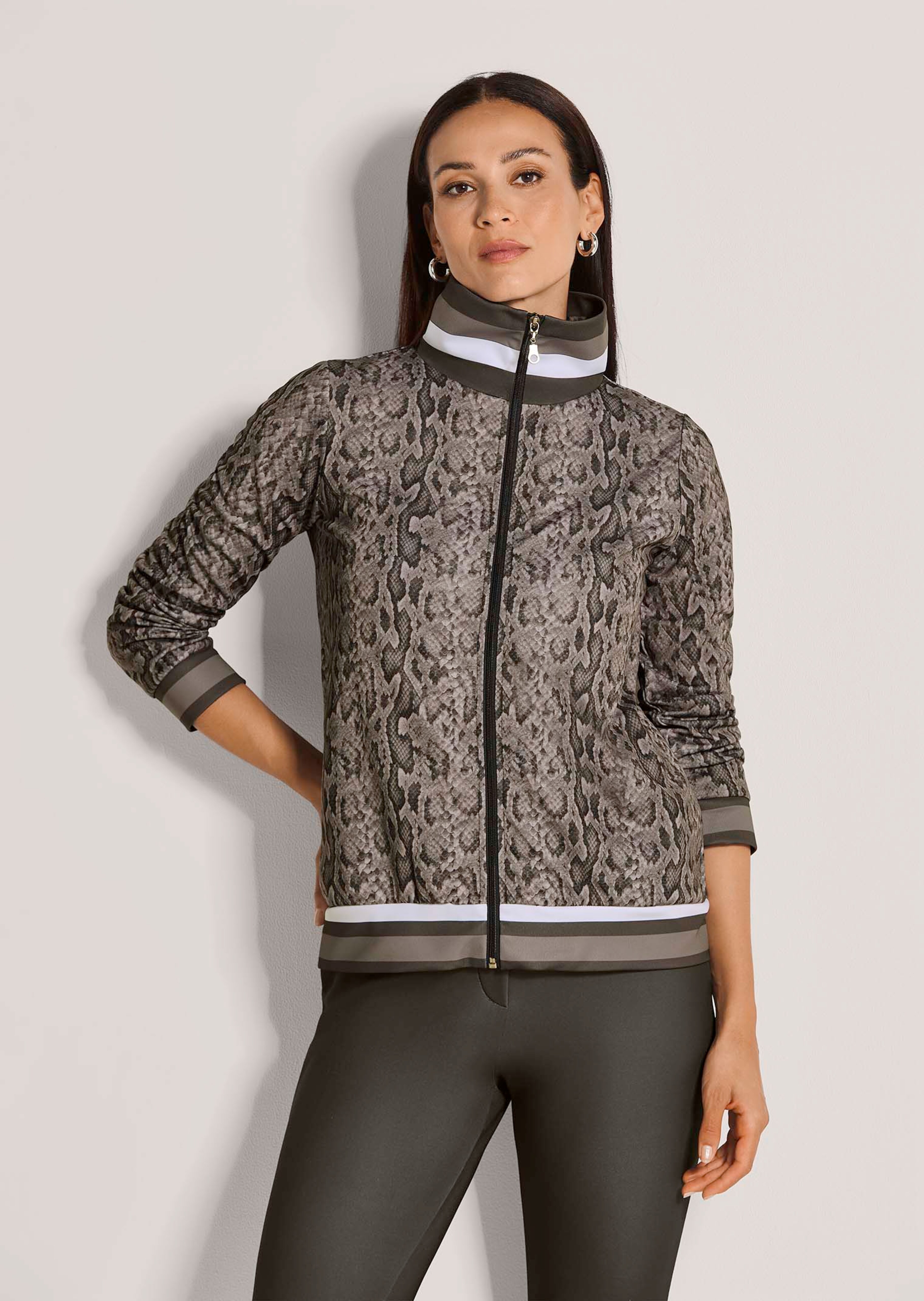 Jacke mit Snake-Print