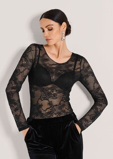Transparentes Langarm-Shirt thumbnail 2