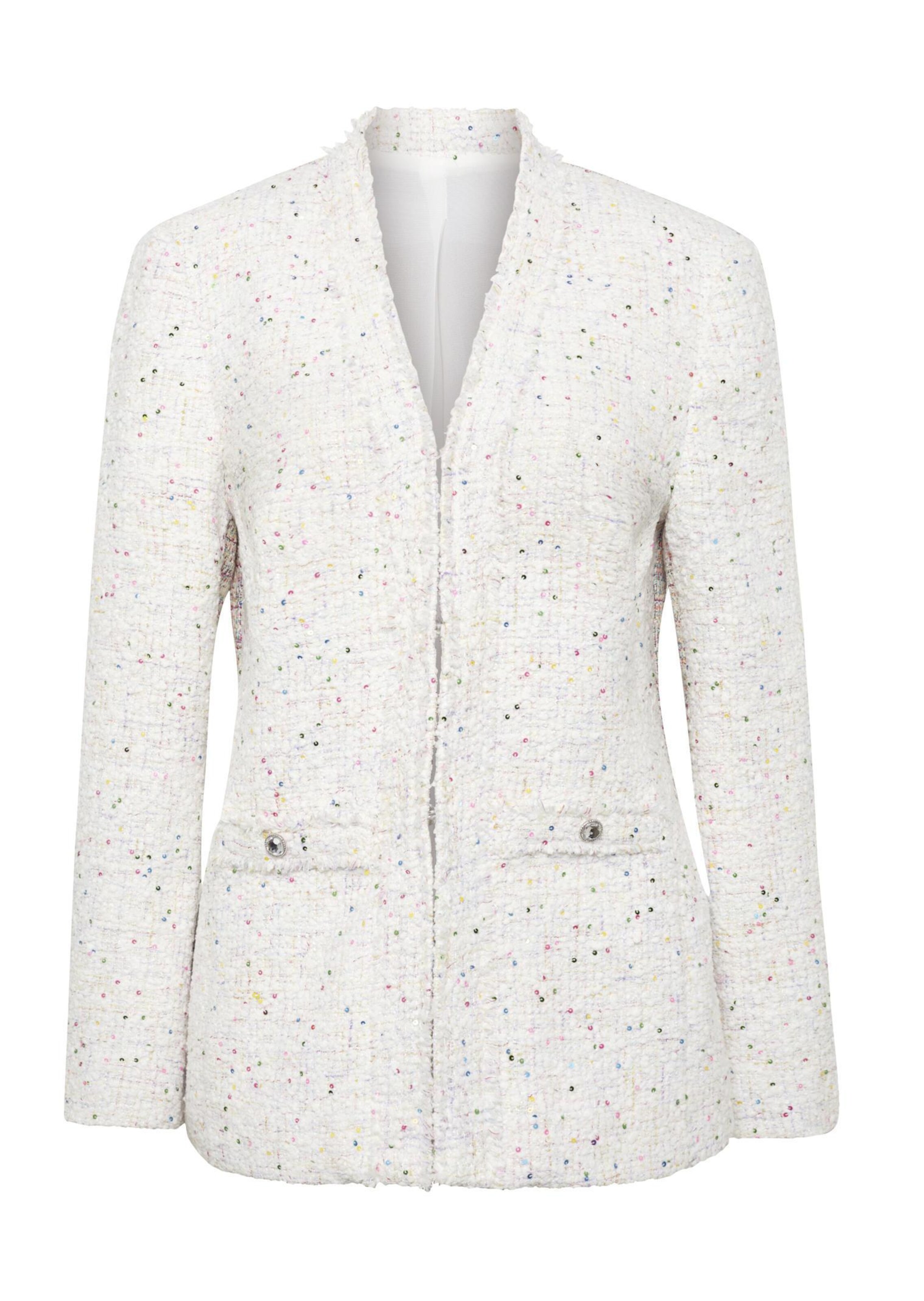 Blazer en tissu bouclette de qualité et paillettes