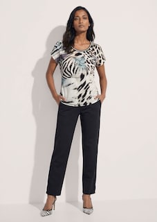 Rundhals-Shirt mit Animal-Print thumbnail 3