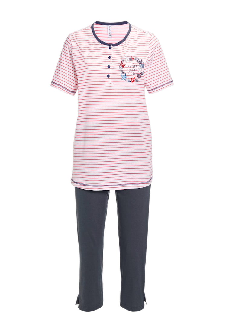 Katoenen pyjama met korte mouwen