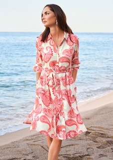 Hemdblusenkleid mit Bindeband thumbnail 1