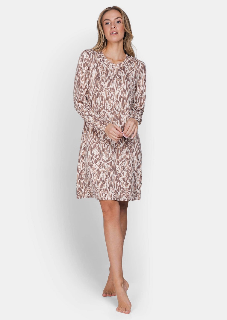 Freizeitkleid in Rippenstrick-Optik