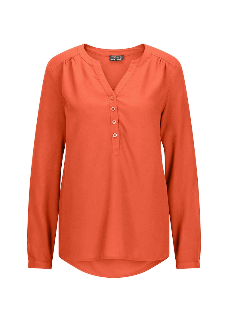 Blouse van pure viscose