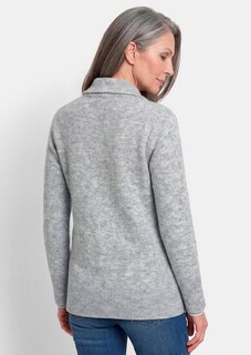 Strickjacke in Rippenstruktur mit Reissverschluss thumbnail 3
