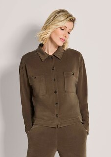Oversize Hemdbluse mit aufgesetzten Taschen thumbnail 2