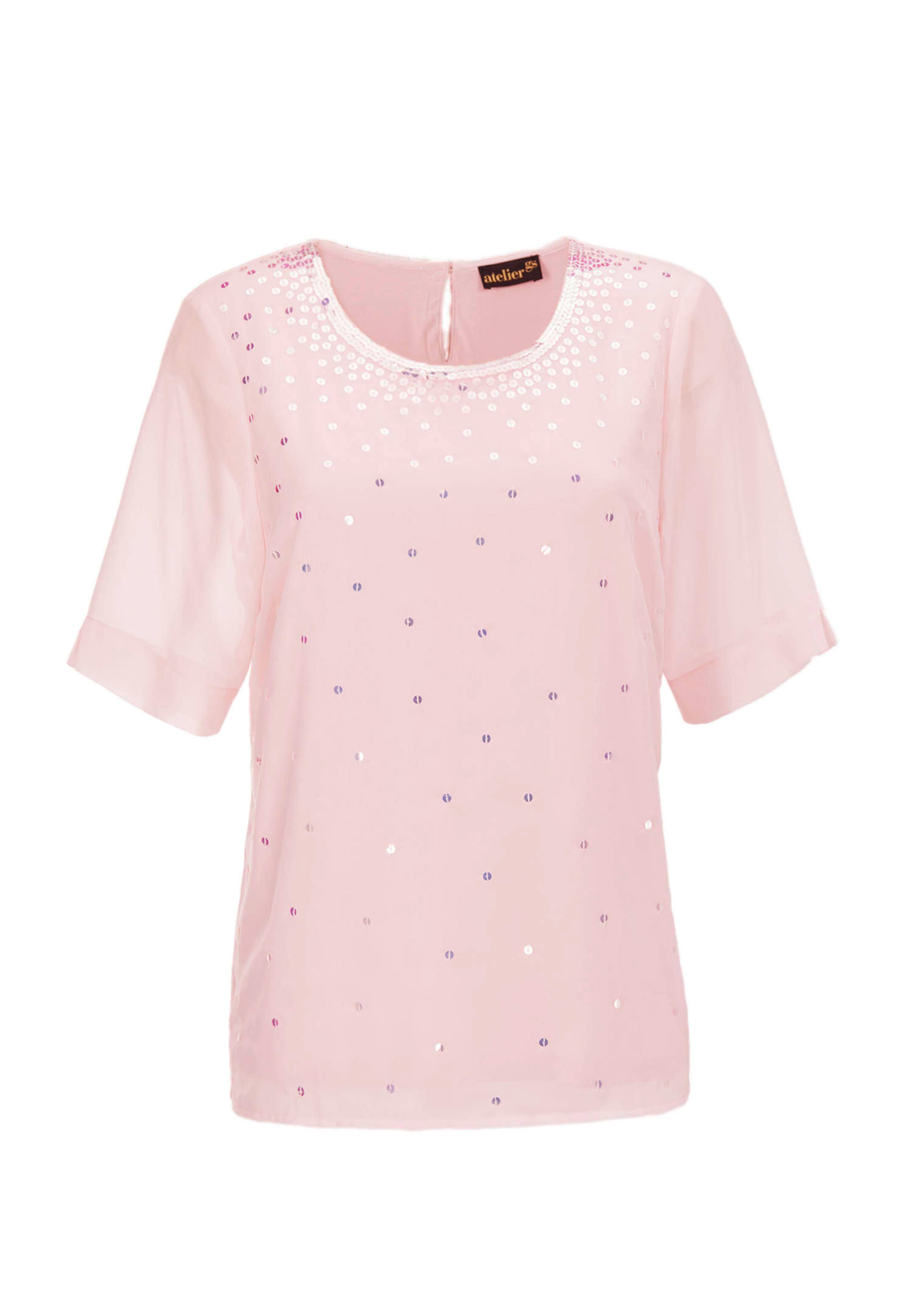 Blouse met glanzende pailletten