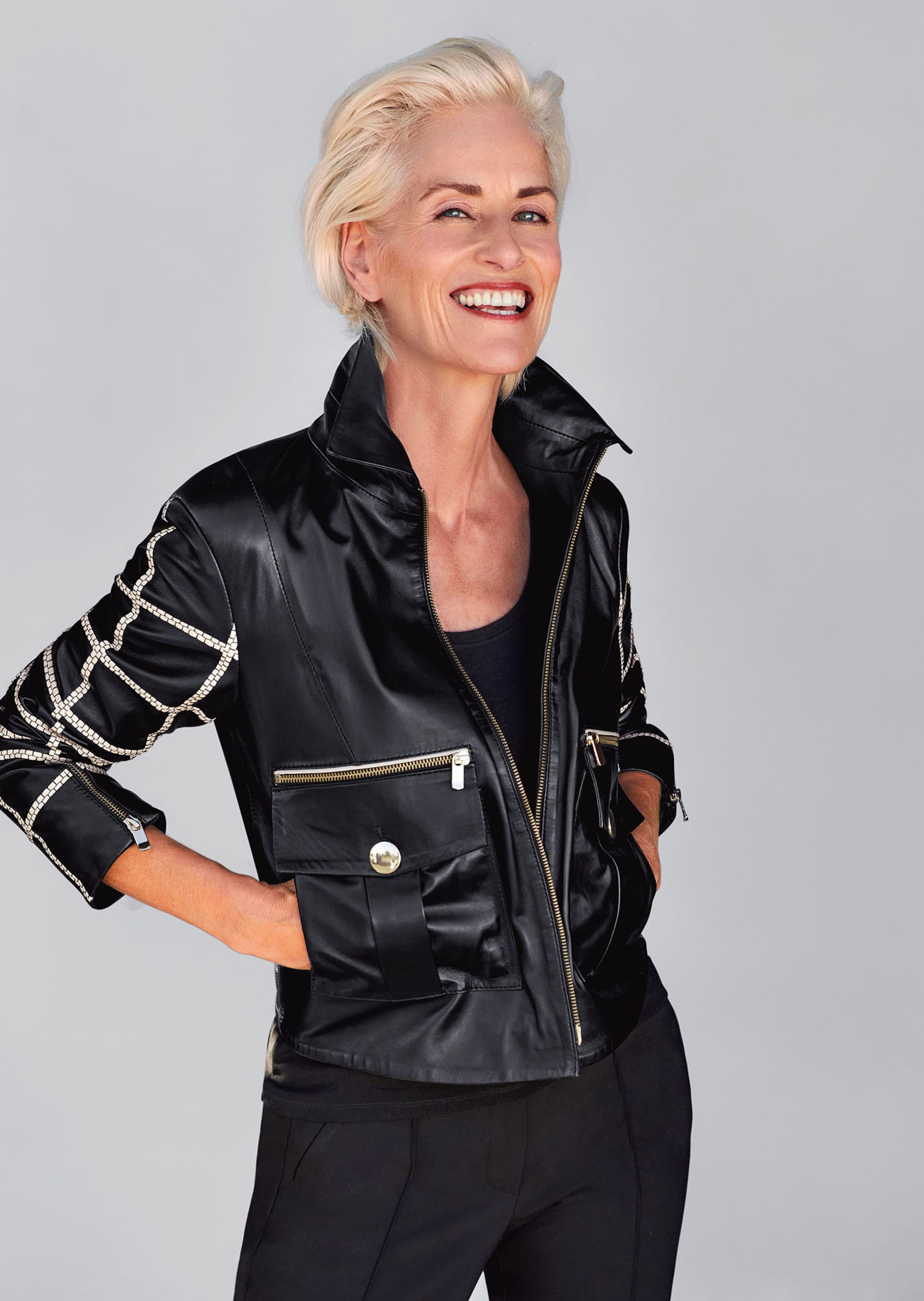 Veste. Cuir nappa d'agneau