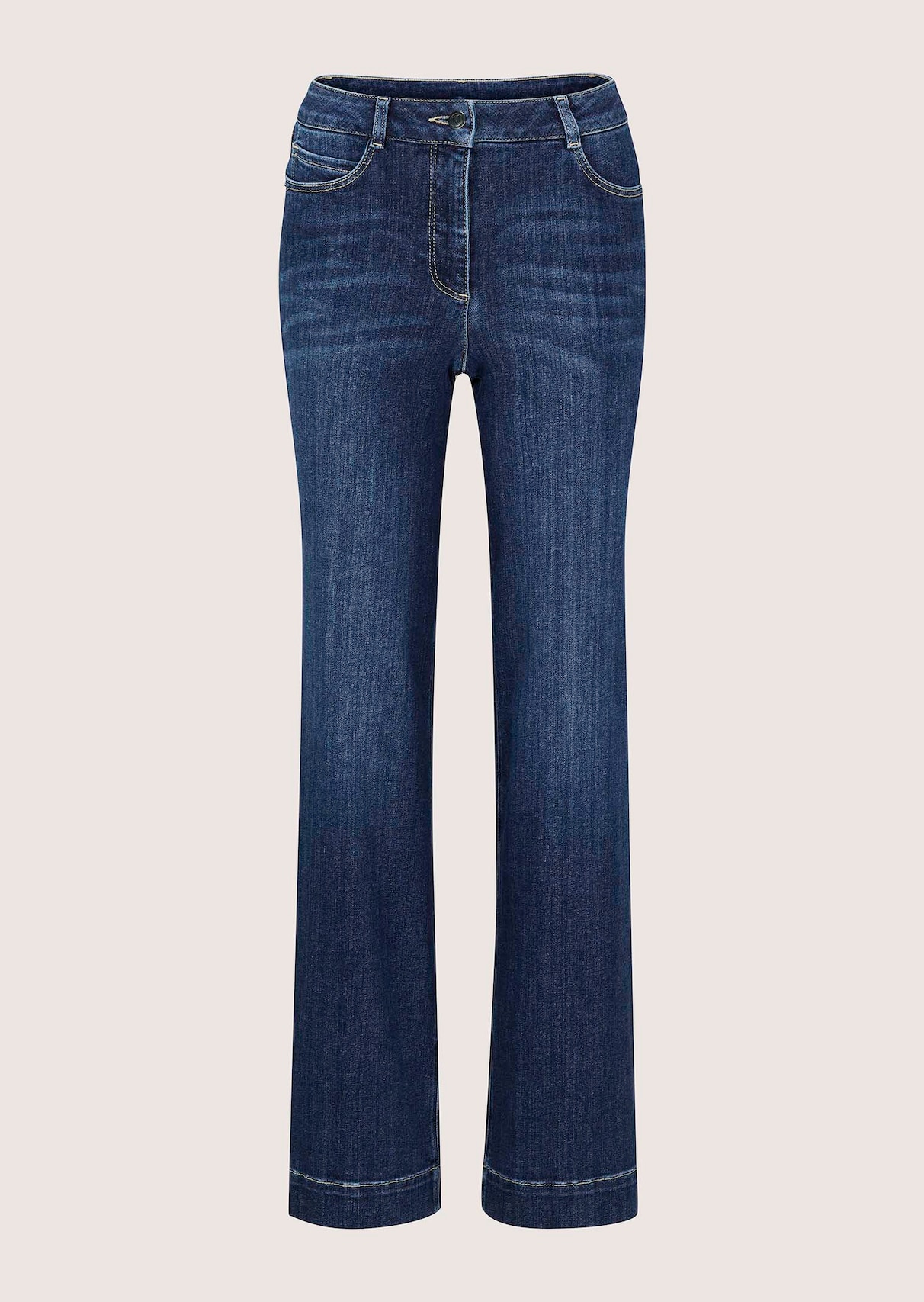 Bequeme Wide-Leg-Jeans aus Powerstretch
