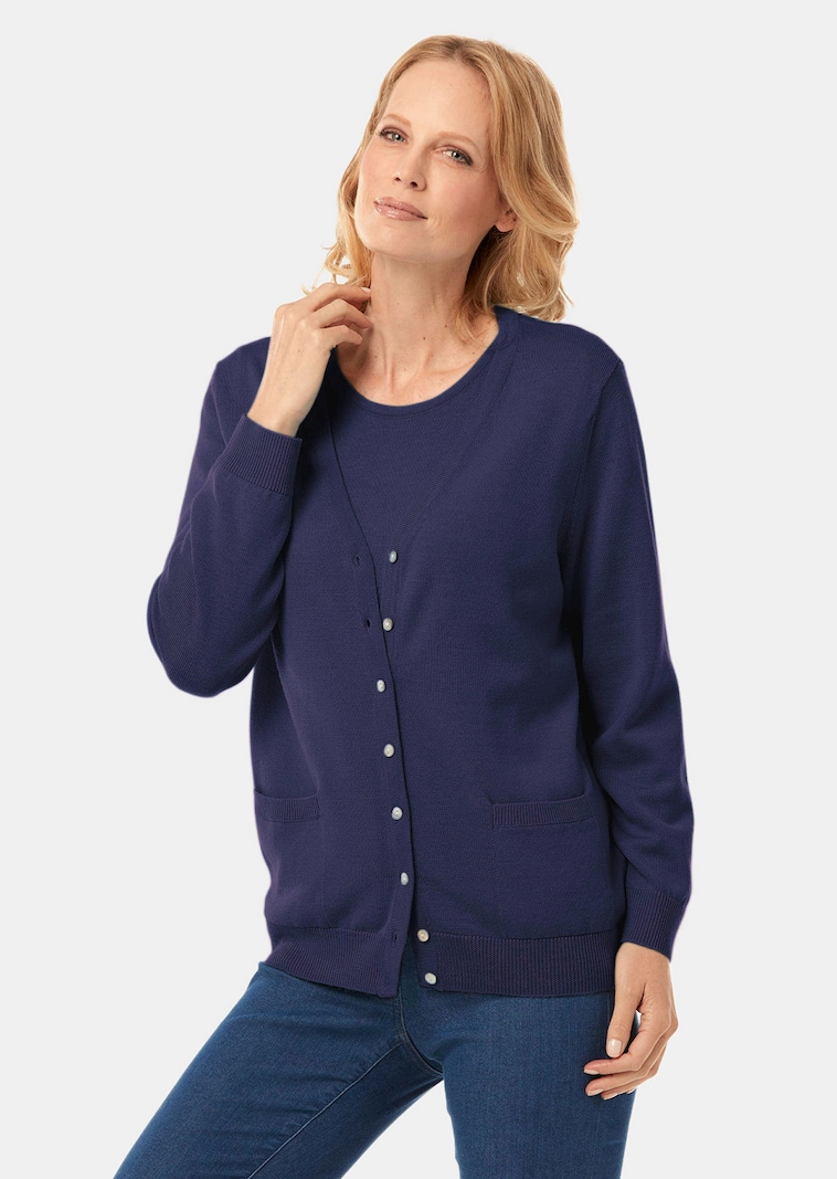 Strick-Twinset aus Merino-Schurwolle