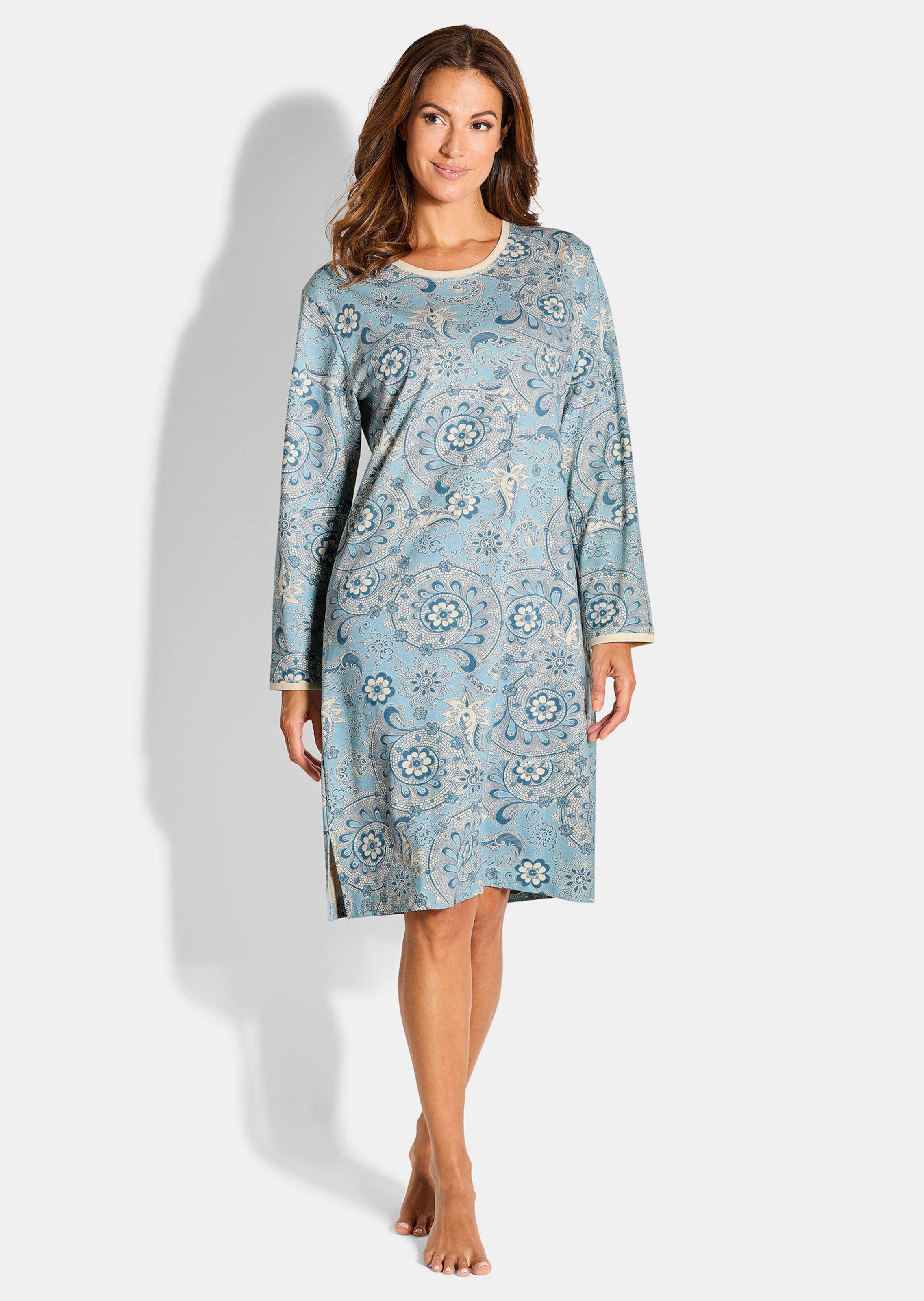 Chemise de nuit à motifs cachemire