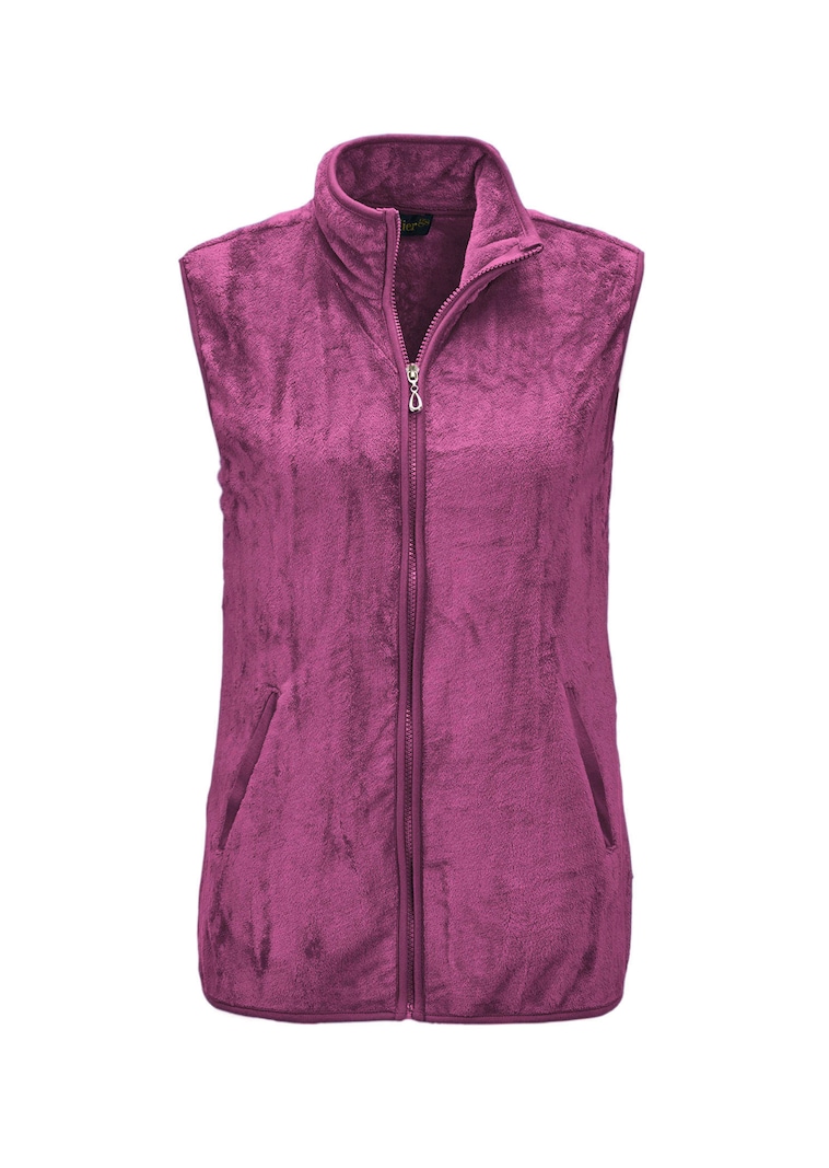 Teddy vest van zachte fleece