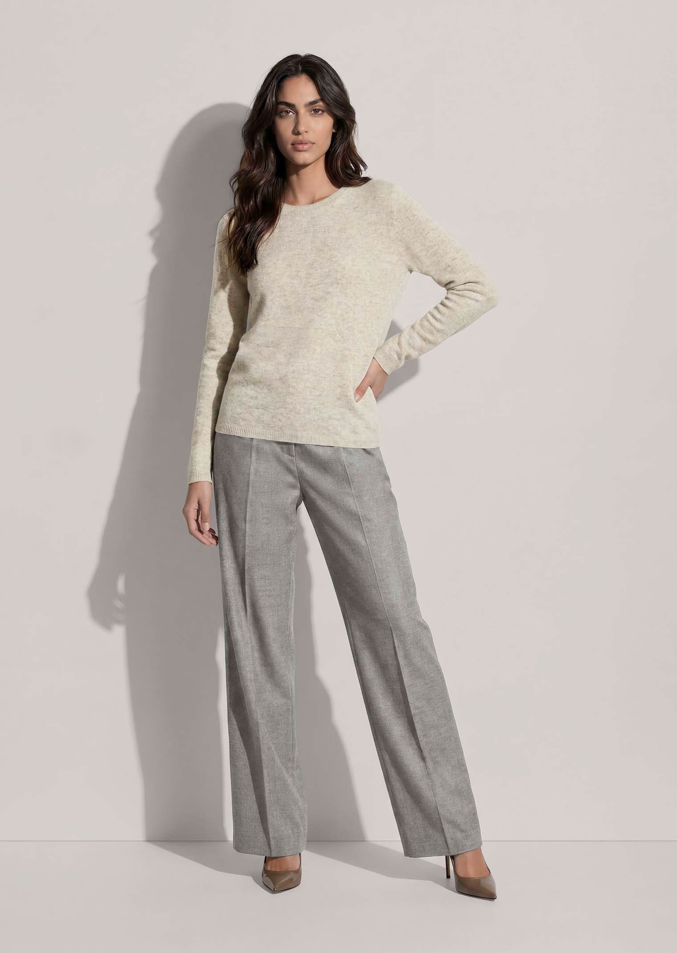 Pull à col rond en Good Cashmere