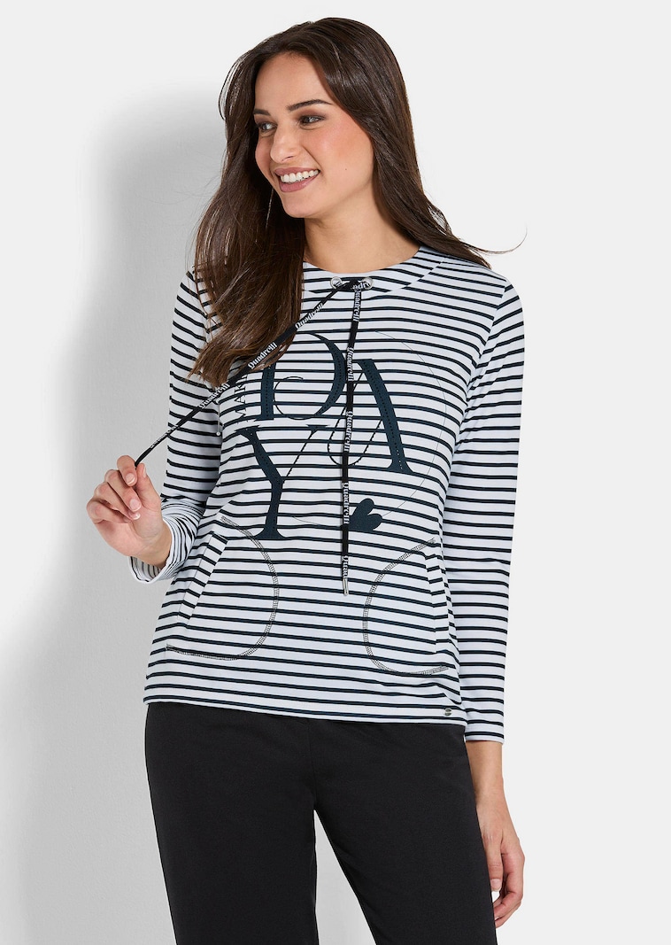 Sweat-shirt à larges rayures