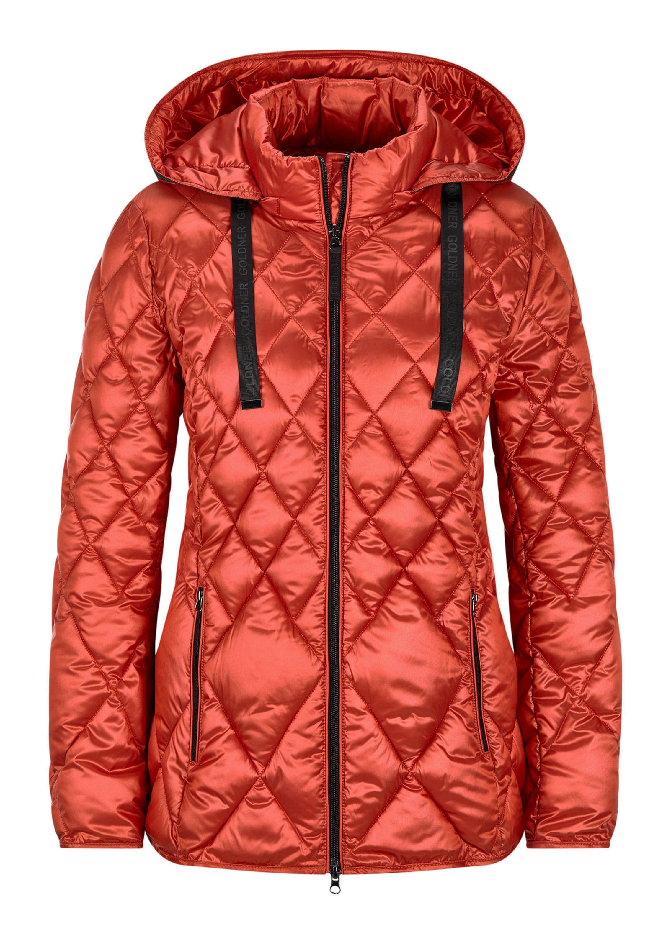 Steppjacke mit Rautenmuster