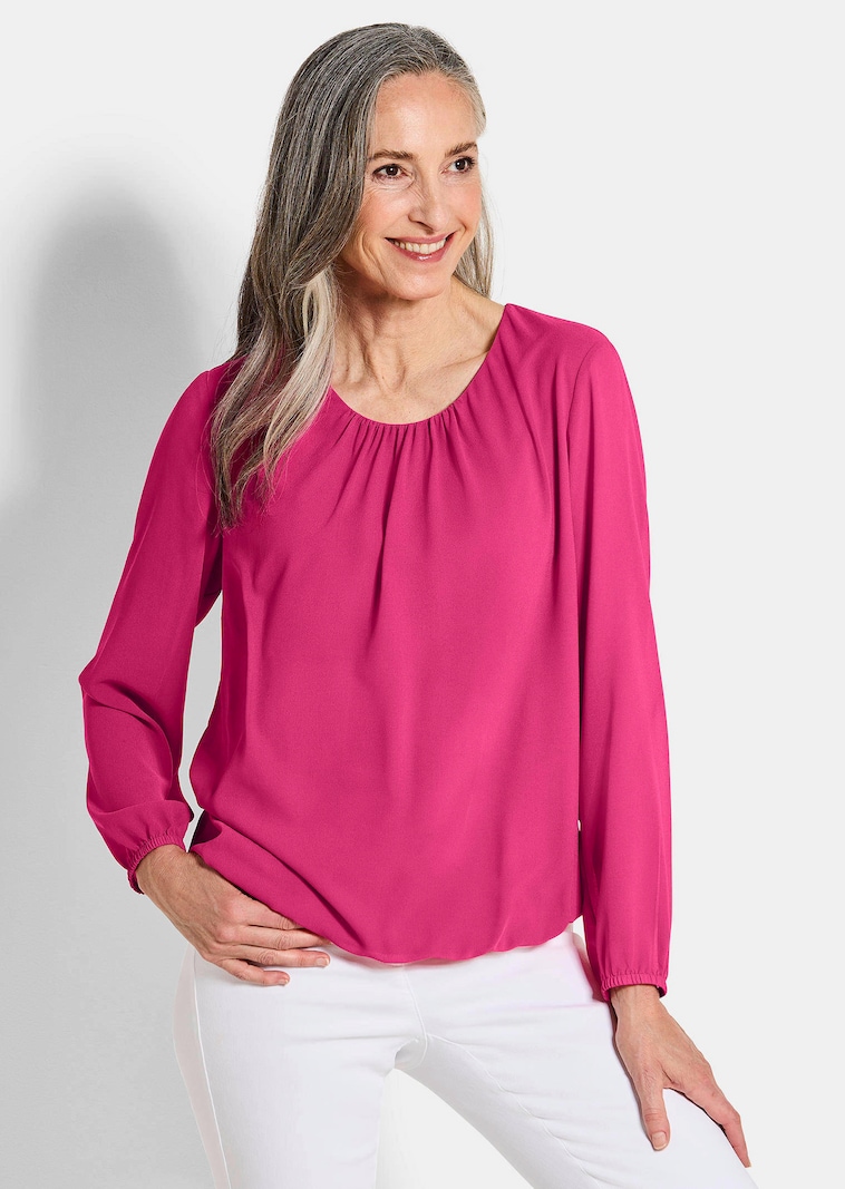 Elegante blouse van chiffon
