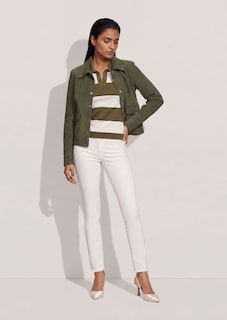 Leather jacket made from kid suede thumbnail 3