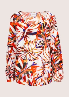 Blouse avec imprimé de feuilles thumbnail 7