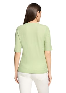 Basic shirt van gestructureerd stretchmateriaal thumbnail 3