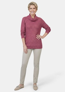 Strickpullover mit interessanter Struktur und Glitzergarn thumbnail 2