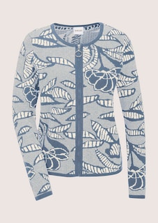 Blazer en maille à imprimé jacquard et zip thumbnail 7