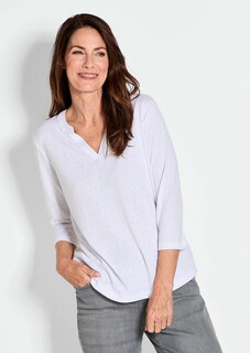 Shirt aus luftigem Viskosejersey thumbnail 1