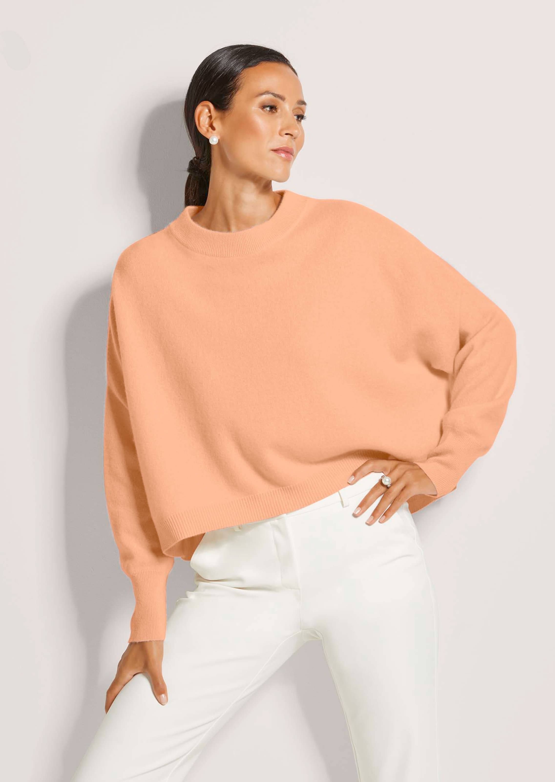 Pull court ample en mélange de cachemire
