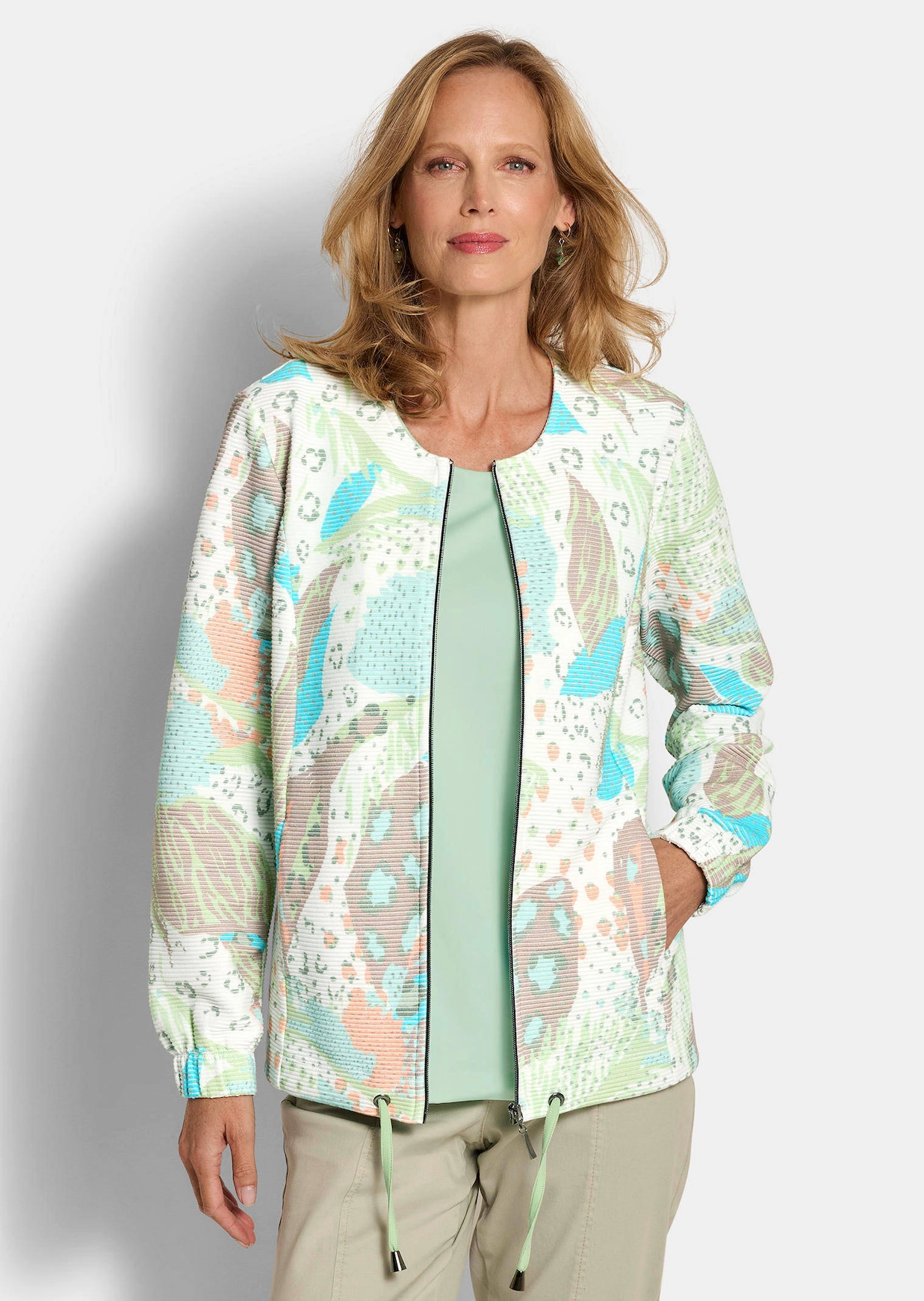 Veste en jersey à maille ottoman