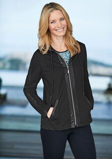 bequeme Freizeitjacke mit Kapuze thumbnail 7