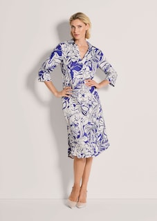 Sommerkleid mit floralem Print und 3/4-Arm thumbnail 2