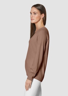 Kaschmir-Pullover mit Rippdetails thumbnail 5