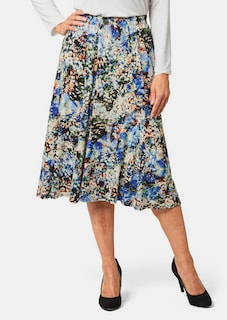 Comfortabele, gedessineerde rok met rondom elastische tailleband thumbnail 1