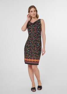 Bedrucktes Kleid mit Wasserfallausschnitt thumbnail 3