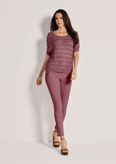 Ribbon-yarn jumper with sheen effect thumbnail 3