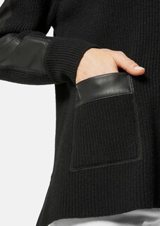 Pullover mit Fake-Leder thumbnail 6