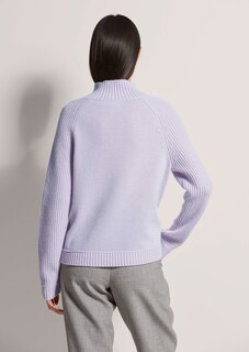 Short high-neck jumper with cashmere thumbnail 4