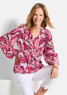 Blouse van viscose, met statementmouwen thumbnail 4