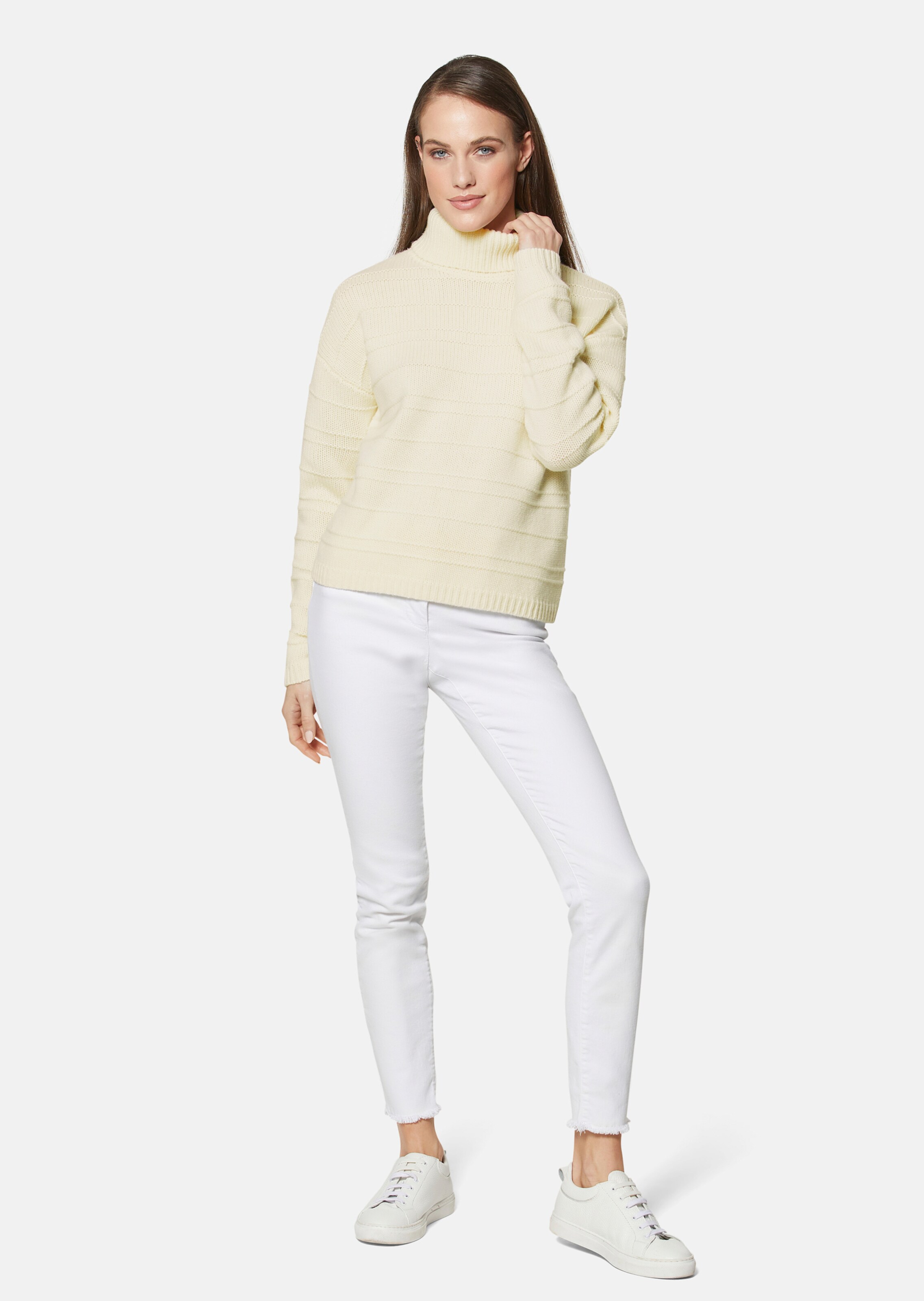 Rollkragen-Pullover mit dezenten Strickdetails thumbnail 3