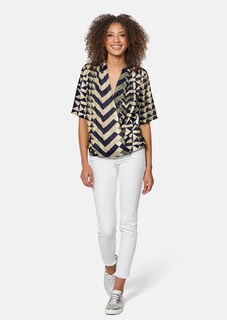 Wickelbluse mit Muster thumbnail 3
