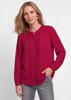 Bluse mit Rüschenkante und Biesen thumbnail 7