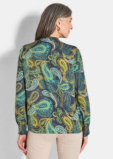 Blouse van soepel viscose-satijn thumbnail 3