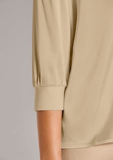 Blouse en soie stretch avec encolure en V thumbnail 6