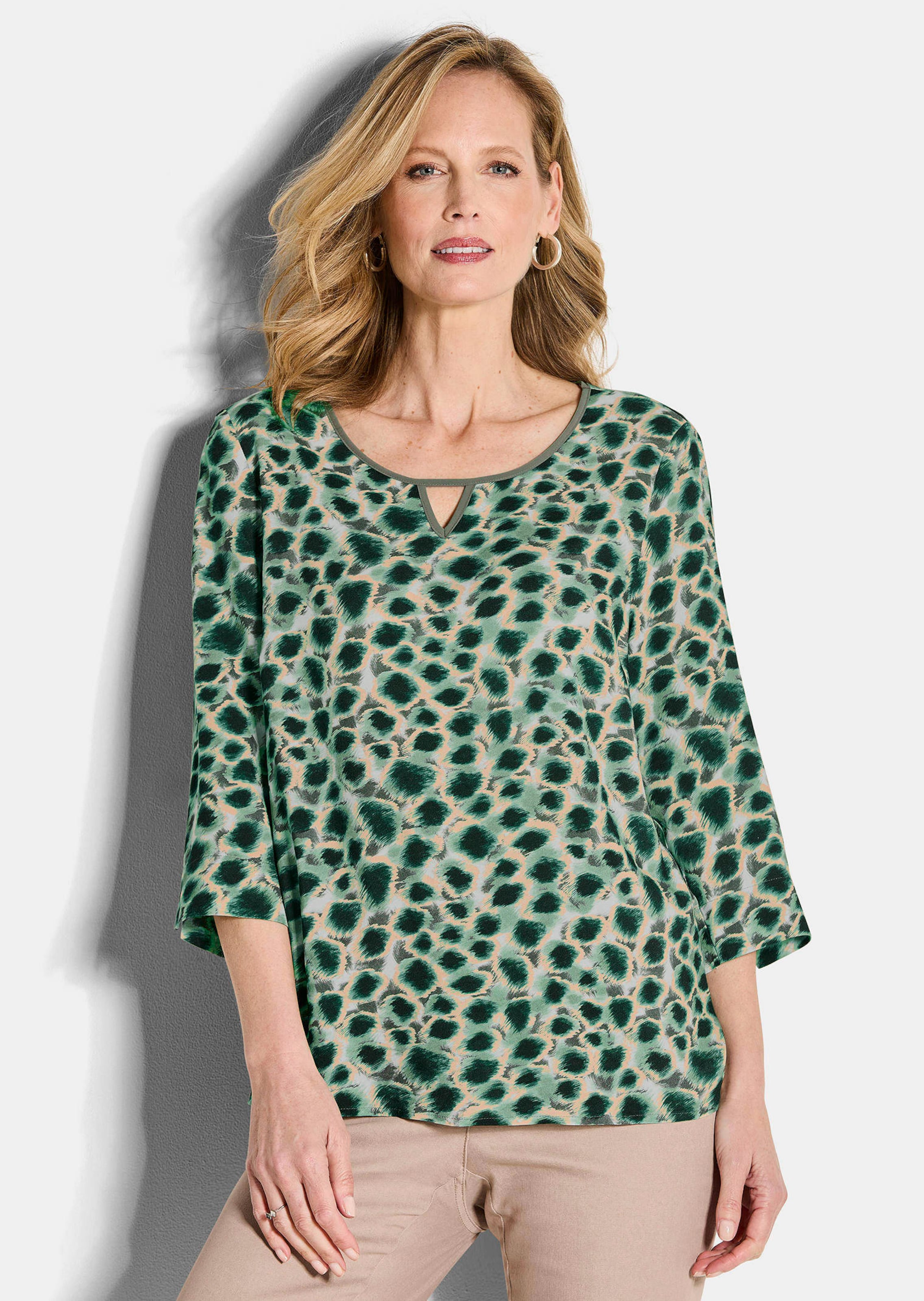 Druckbluse aus reiner Viskose