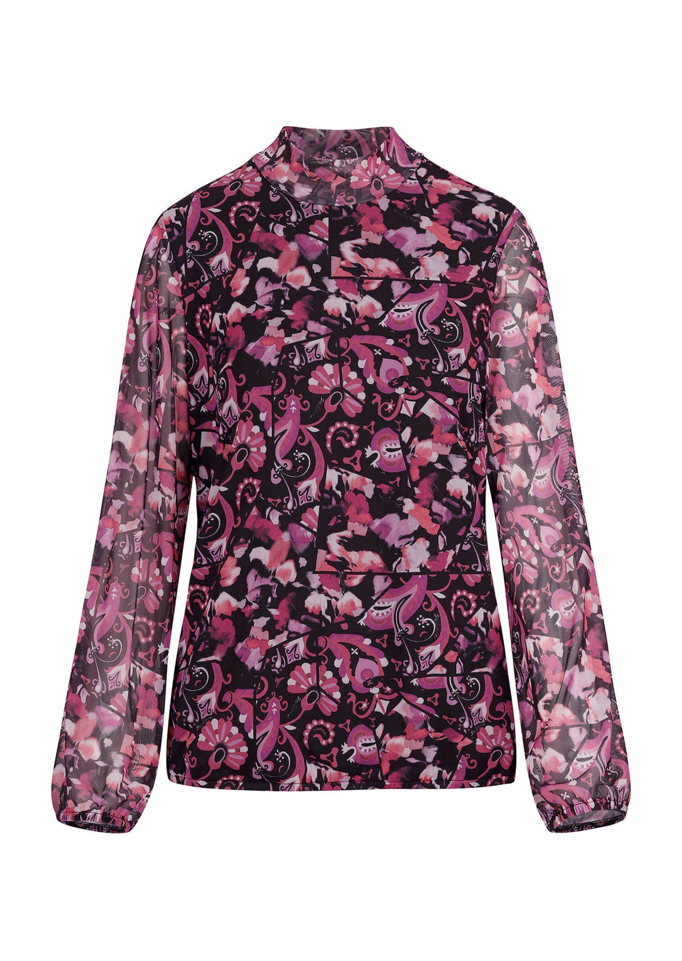 Lichtgewicht mesh shirt met opstaande kraag