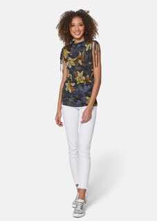 T-shirt avec motif floral thumbnail 3