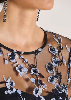 Cocktailkleid mit Blütenstickerei thumbnail 5
