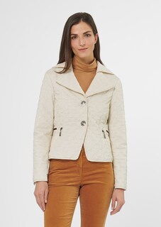 Warm padded short jacket with structure thumbnail 2