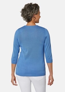 Sommerlicher Strickpullover mit Ajourmuster thumbnail 3