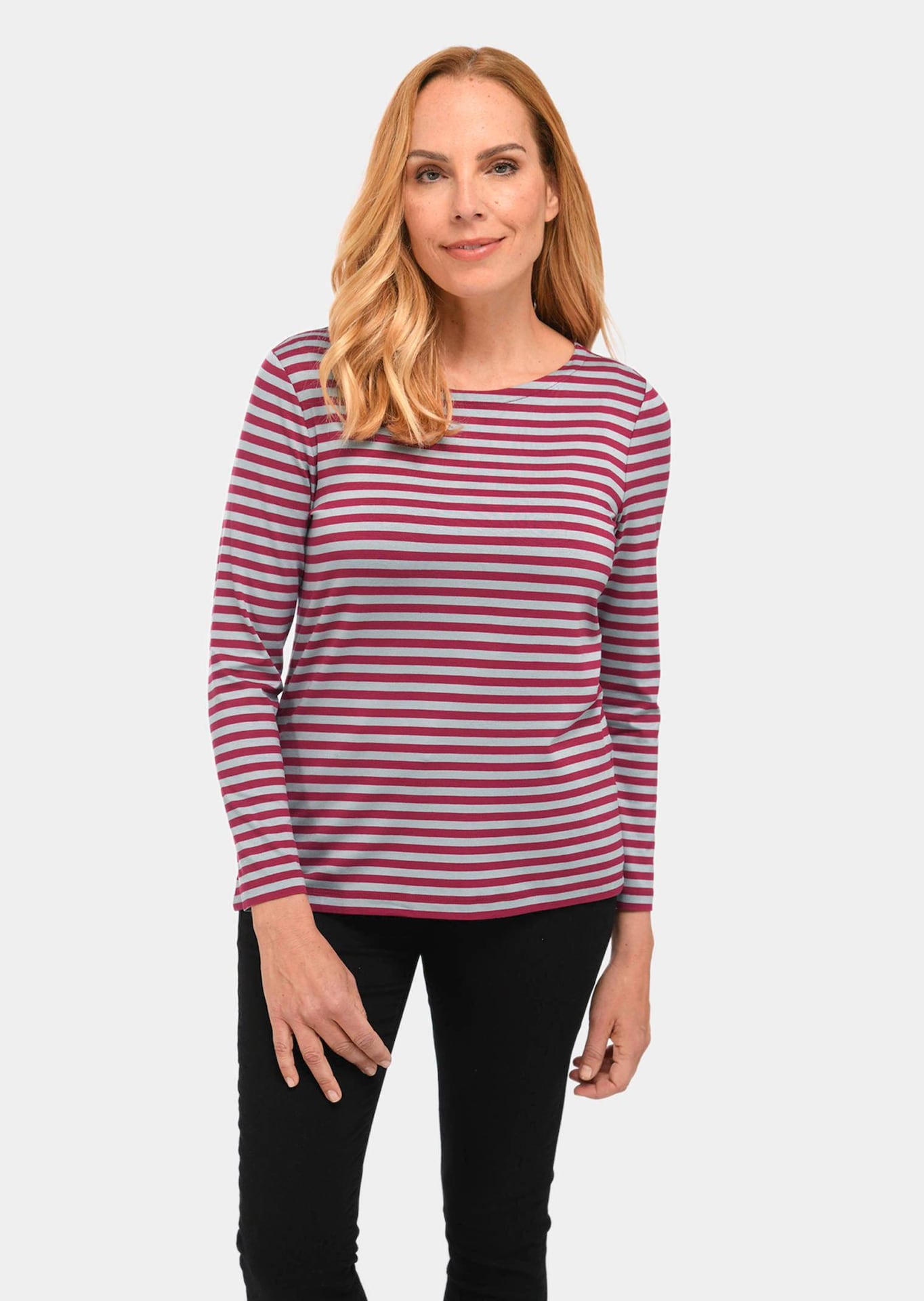 Meerkleurig gebreid, gestreept shirt