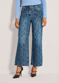 Weite Jeans mit Allover-Print thumbnail 2